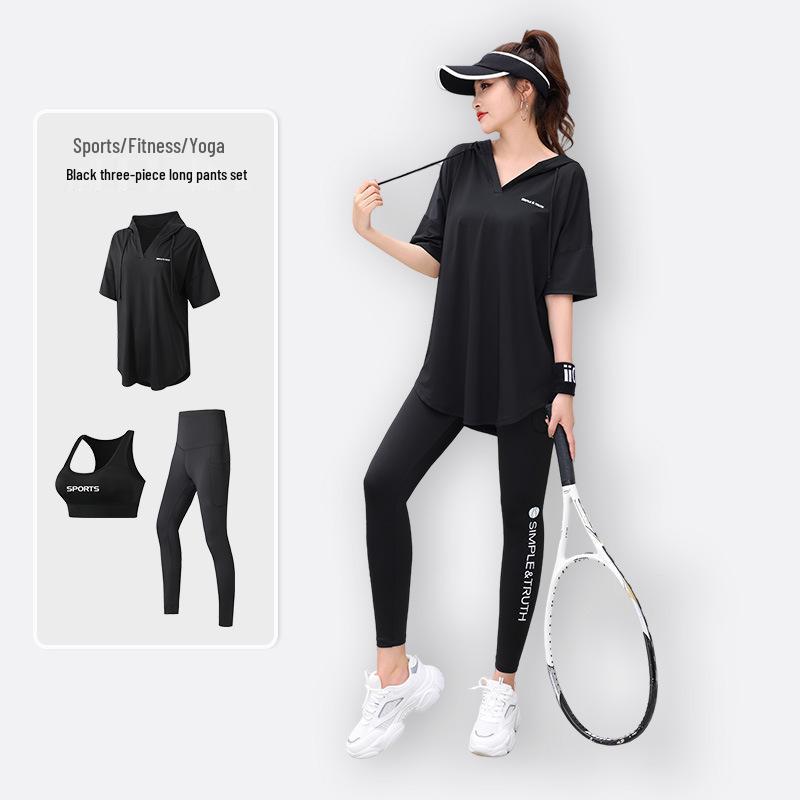 2024 Plus Size Yoga & Running Fitness Set - Tummy Control, Slim Fit