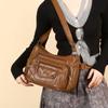 Muttertasche Damen Weiche Leder Umhängetasche Mehrfachfächer Vintage Große Kapazität Umhängetasche