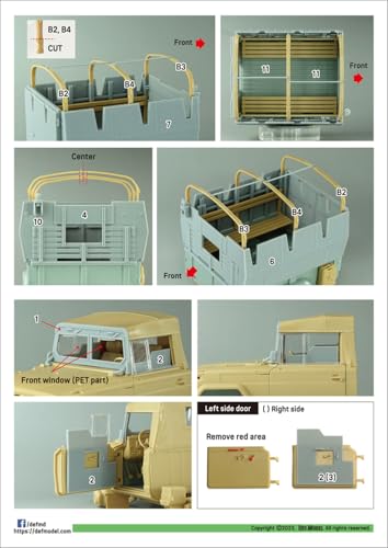Def Model 1/35 Scale Modern Korean K311A1 Armored Truck (K319) Conversion Set (for Academy Use) Plastic Model Kit Parts DK35013