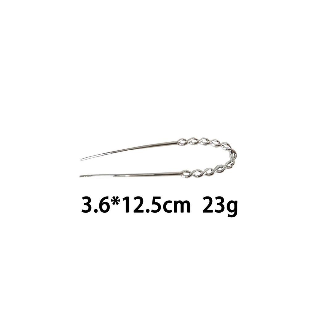 Cross U-Shaped Hairpin: Simple Hair Bun Accessory for Women