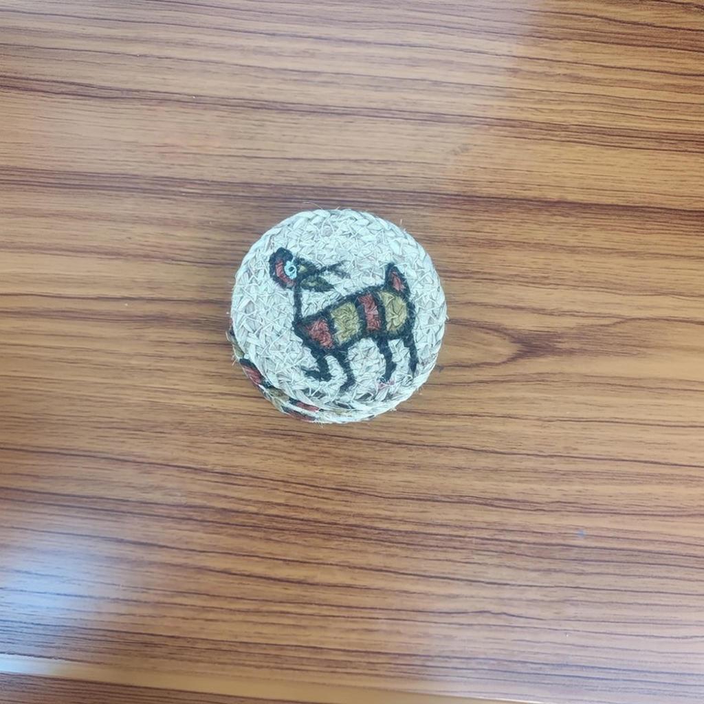 Decorative Banana Fibre  Coasters