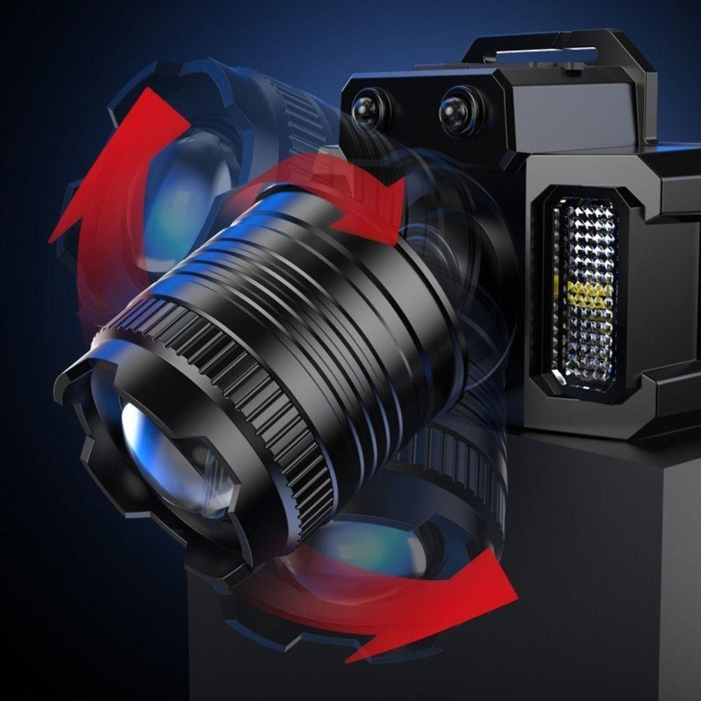 Motion Sensor USB Rechargeable Headlamp 5 Modes Waterproof Head Lamp Work Light  Emergency Use