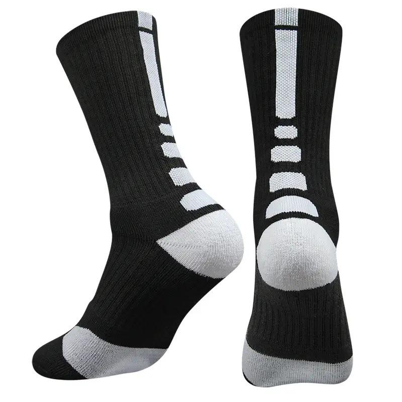 1Pair Basketball Socks Actual Combat Training Sport Socks Men Thick Towel Bottom Mid Tube Socks For Men