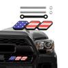 TRD Grille Decoration Badge Tri-Color Upgrade Emblem Grille Insert Trim Tri-Color Grille Badge Emblem
