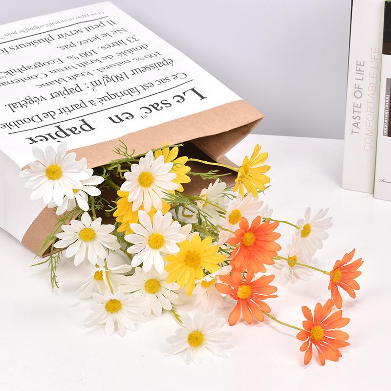 Artificial Daisy Flowers Home Decor Accessories Fake Flowers Living Room Party Wedding Decoration Ouquet Mothers Day Gift