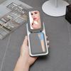 Für Magsafe Kartenhalter Starker Magnetischer Leder-Portemonnaie Für iPhone 17 ProMax Samsung Mit Schminkspiegel Faltbarer Handy-Ständer Hülle
