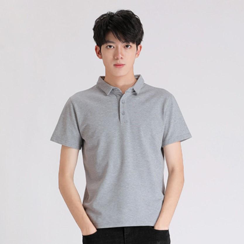 T-Shirt Herren Frühling und Herbst Locker Polo Unterhemd Studenten Pullover T-Shirt Trendiges Ins Lässiges Oberteil