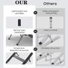 Bi-foldable Foldable & Portable Laptop Aluminum Stand for Desk and Car Lightweight Tablet Stand for Business Travel