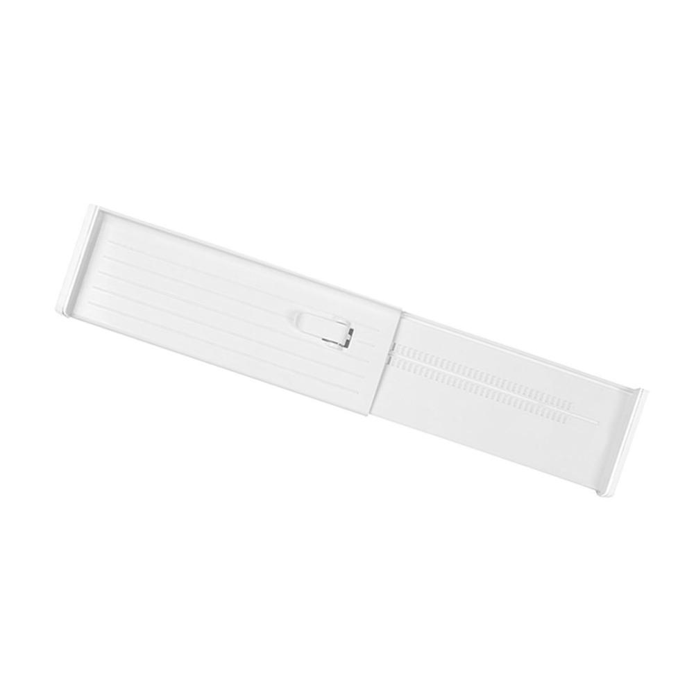 White Expandable Drawer Dividers Plastic Wardrobe Organizer Drawer Interior Classification Storage