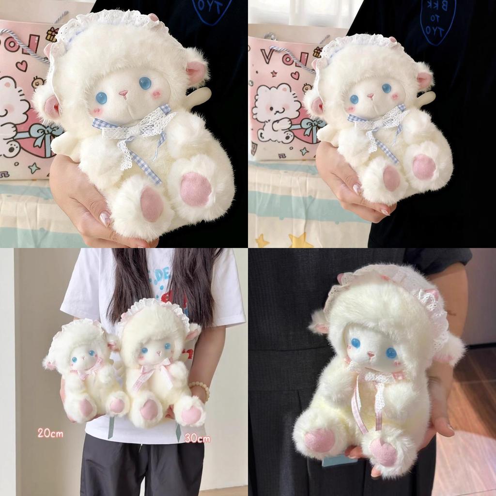 Plush Angel Sheep Toy With Soft Cotton Filling For Kids Birthday Gift