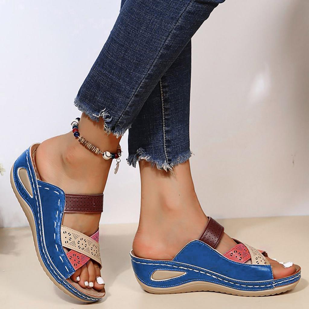 Sandals For Women Pumps Women Shoes Comfortable Soft Sole Wedge Sandals Fashionable Outdoor Open Toe Bohemian Sandals For Woman