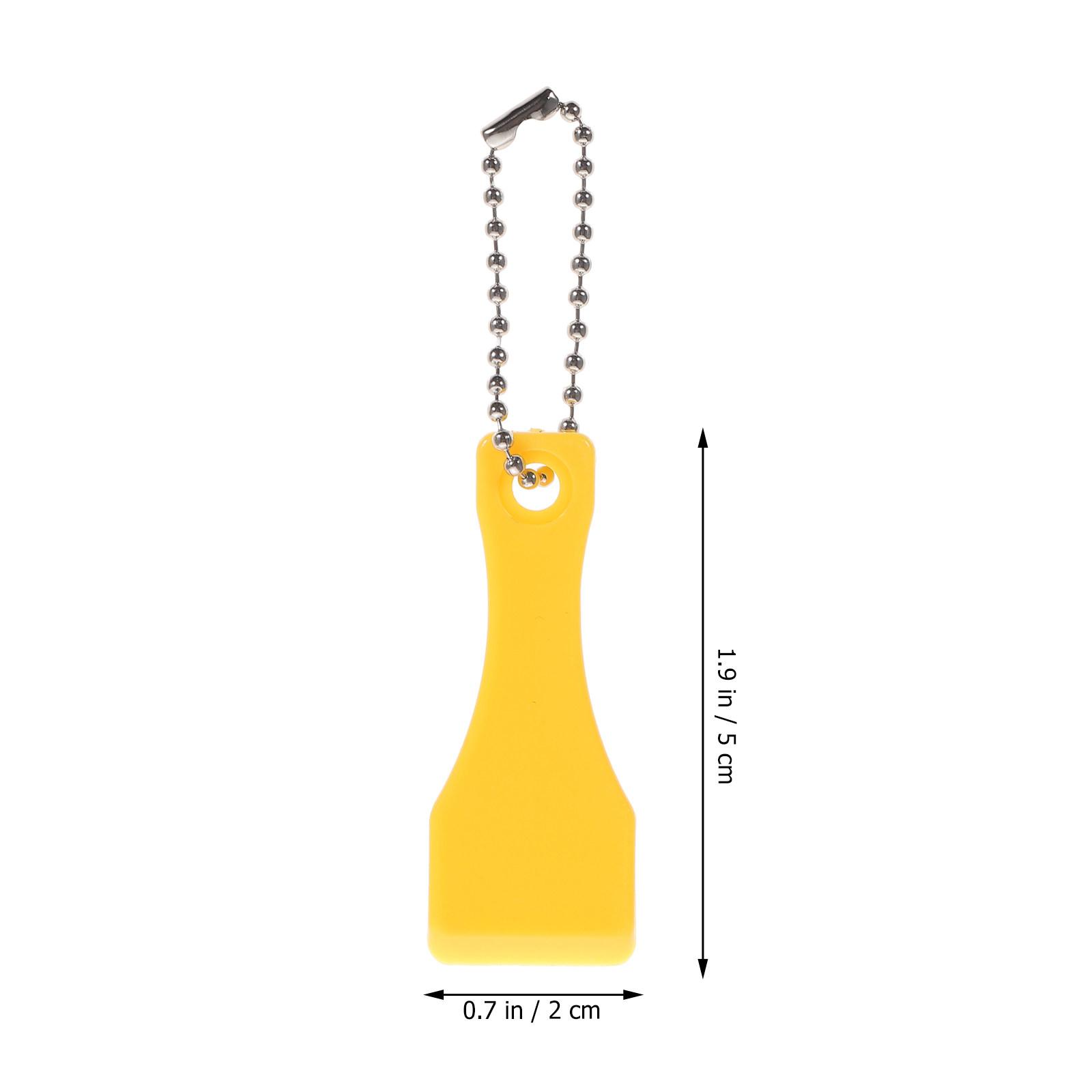 

10Pcs Lottery Scratcher Tool Strong Structure Plastic Scratcher for Scratch Off Tickets Compact Lightweight Keychain Hanging жёлтый