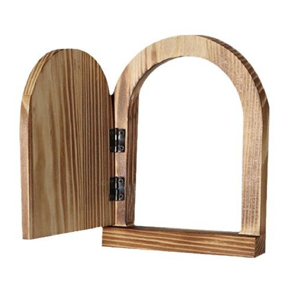 Wall Mounted Switch Protective Cover Multi-functional Door Shape Wood Switch Cover Creative Safety Socket Decorative Frame
