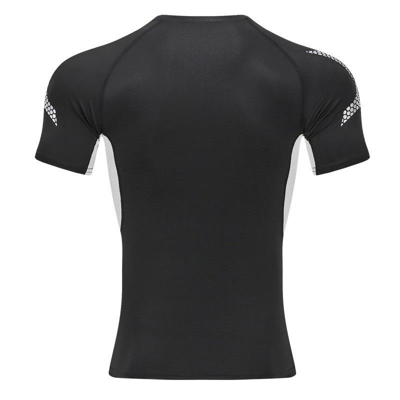 Cross-border PRO Men's Quick-Dry Sports Tights: High Elastic, Sweat-Absorbent, Long-Sleeved Fitness & Cycling Shirt