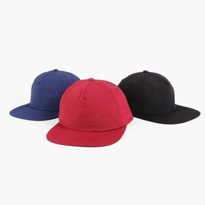 Quick Drying 5 Panel Peaked Hat Solid Color Snapback Cap Fashion Trucker Hat  for Men and Women