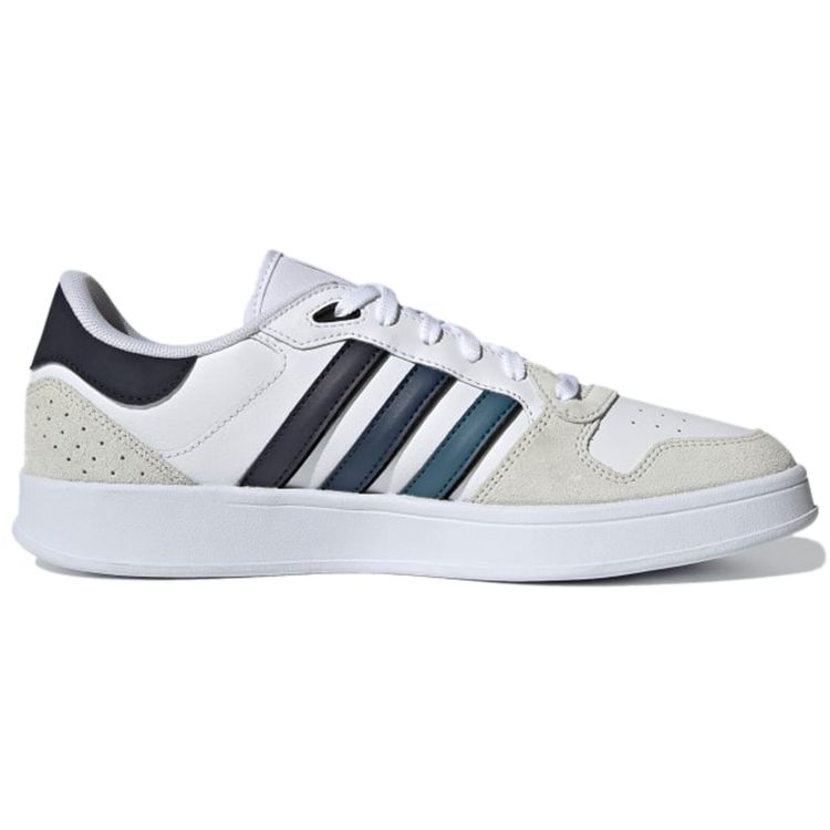 Adidas Neo Breaknet Plus Retro Casual Durable Non-Slip Low-Top Skate Shoes Men Sneakers White Blue Gray H01992