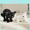 Cat Black White Plush Toy Stuffed Doll Cartoon Room Decoration Cute Kids Gift