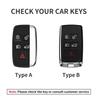 Fit For Land Rover Range Rover Sport Evoque Freelander Fit For Jaguar Xf Xj Xe Xjl Xf Genuine Leather Auto Smart Key Fob Case Key Ring Auto
