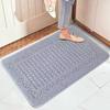 Semi-Circular Non-Slip Water-Absorbing Doormat - Wear-Resistant Floor Mat for Bedroom or Entrance Hall.
