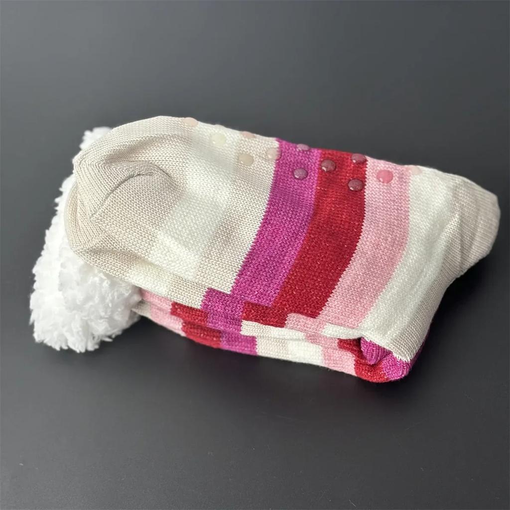 Fuzzy Thermal Socks Women Winter Funny Cat Dog Sloth Cute Kawaii Non Slip Cartoon Sleeping Soft Comfy Female Floor Slippers Sock