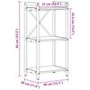 Bookshelf Sonoma Oak 40 X 30 X 85 Cm Engineered Wood