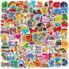 100 New Products, Small Size Egg Tarts, Small Fresh Stickers, Animal Food Text Stickers, DIY Water Cup, Mobile Phone Case Stickers