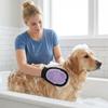 Double Sided Dog Cat Bath Massage Gloves Pet Comb Pet Bath Brush Cat Deshedding Comb  for Dog Cat
