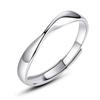 Mobius Silver Unisex Pinky Ring: Adjustable Valentine's Day Couple Gift