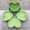 Heart-shaped Bone China Snack & Peel Plate