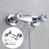 For Bathroom Bathroom Kitchen Tap Dual Handle Faucet Shower Experience Chrome Finish Water Anti-Reflux Feature