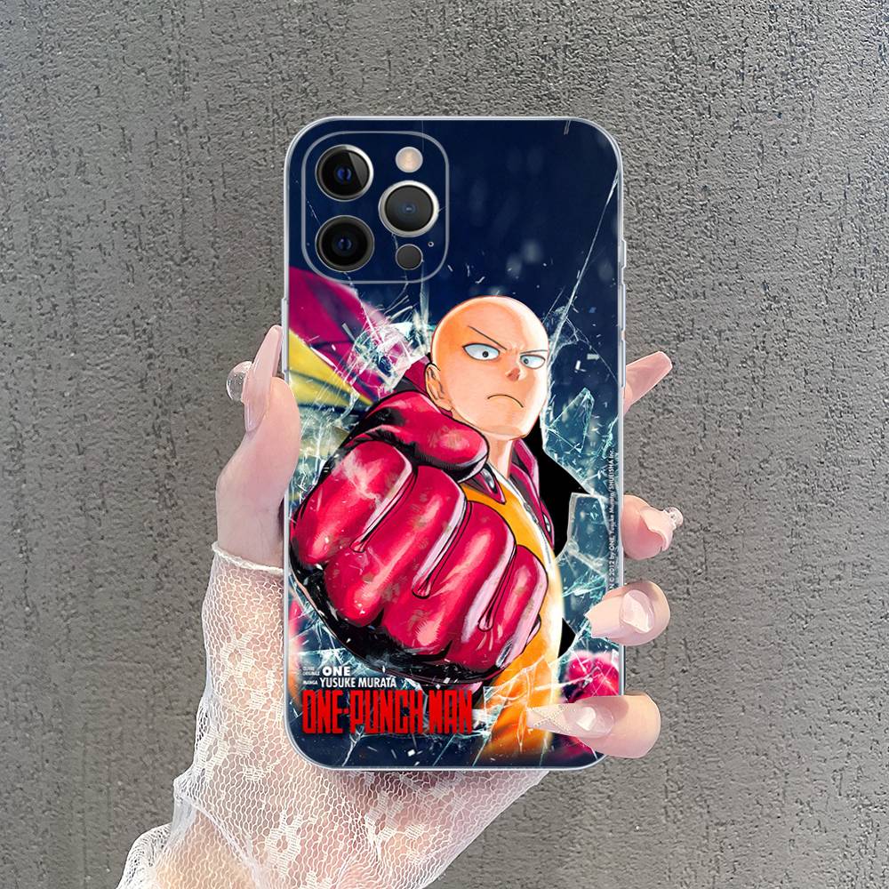 Superhero Anime One Punch Man Case For Iphone 17 16 15 Pro Max 11 12 13 14 Pro Plus Phone Cover