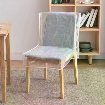 Transparent Plastic Chair Cover Protective Cover PVC Dining Chair Cover Universal Waterproof Oil-proof Anti Scratch Chair Cover