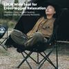 Camping Chair for Camping Fishing 68CM Wide Seat Portable Lightweight Folding Chair 600D Oxford Fabric Outdoor Moon Chair