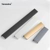 Aluminum Alloy Wardrobe Door Pulls Hidden Handles for Kitchen Cabinets Dresser Drawer and Cupboard Furniture Handles Hardware