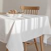 Zuiver Wit Linnen Katoen Tafelkleed Scandinavische INS Stijl Stof Foto Achtergrond voor Picknick Slaapkamer Dessert Tafelkleed Huisdecoratie