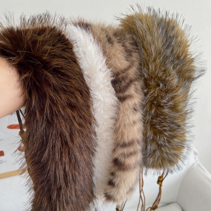 Y2K Leopard Furry Fur Belt Vintage Gothic Imitation Belts Sexy Hiphop Waistband Jeans Pants Decor Belt