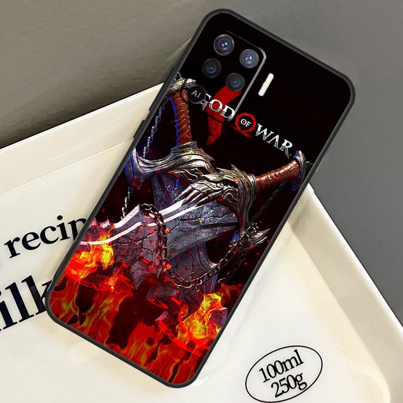 

God Of War For Oppo A18 A38 A58 A78 A98 A5 Pro A96 A76 A16 A94 A74 A54 A15 A40 A60 A80 A17 A57 A77 Case OPPO A77 5G