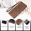 For iPhone 17 Flip Case for iPhone 16 15 14 Plus 13 12 17 Pro Max 17E 16E Cases Flower Leather Wallet Back Cover Card Holder