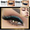 Set di adesivi per trucco occhi ciglia finte Riutilizzabile Eyeliner e adesivi per ciglia Eyeliner glitterato