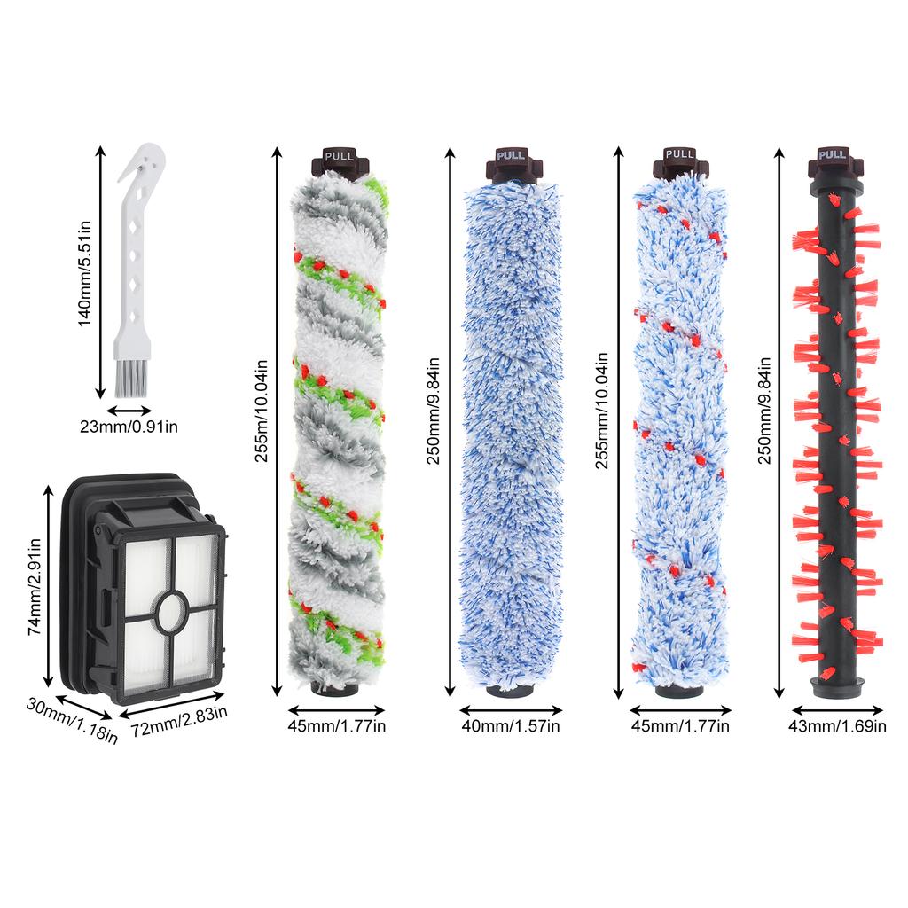 1piece Vacuum Cleaner Brush Roller Main Brushes Floor Carpet Pet Cleaning Fit for Bissell 1934 / 1868 / 1926 / 1866 / 1785Q / 1785F / 1785B / 1785A