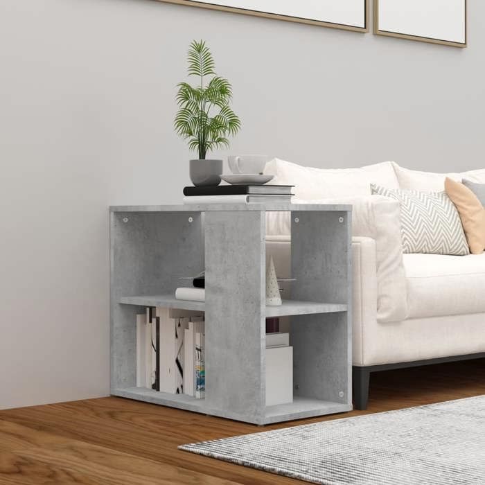 VidaXL Armoire latérale Gris béton 60x30x50 cm Aggloméré