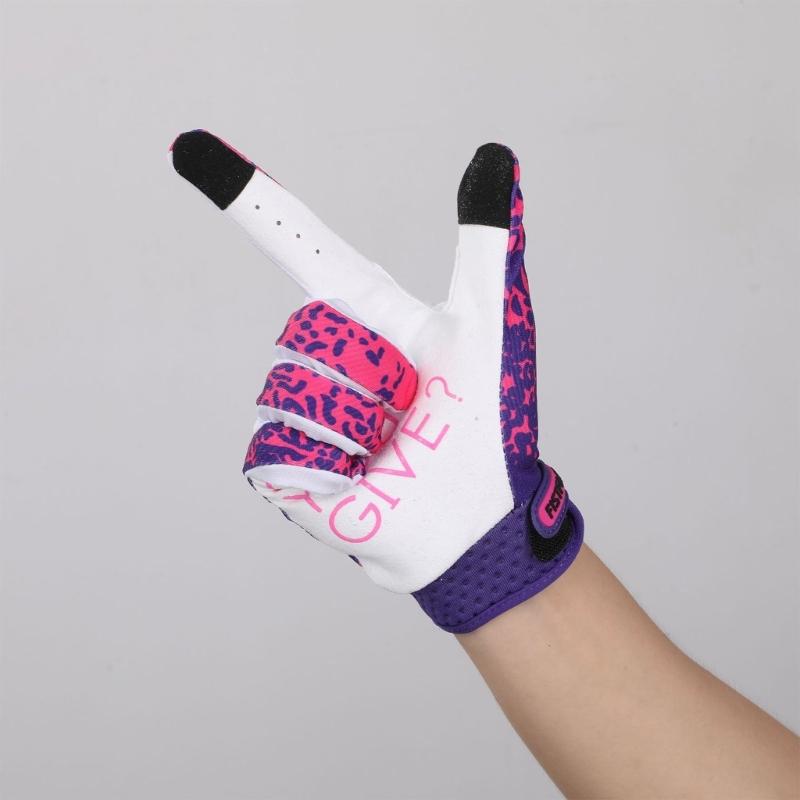 Breathable Full Finger Cycling Gloves Reinforced Stitching Ridings Gloves Sports Gloves for Motorcycle and Bike Handling