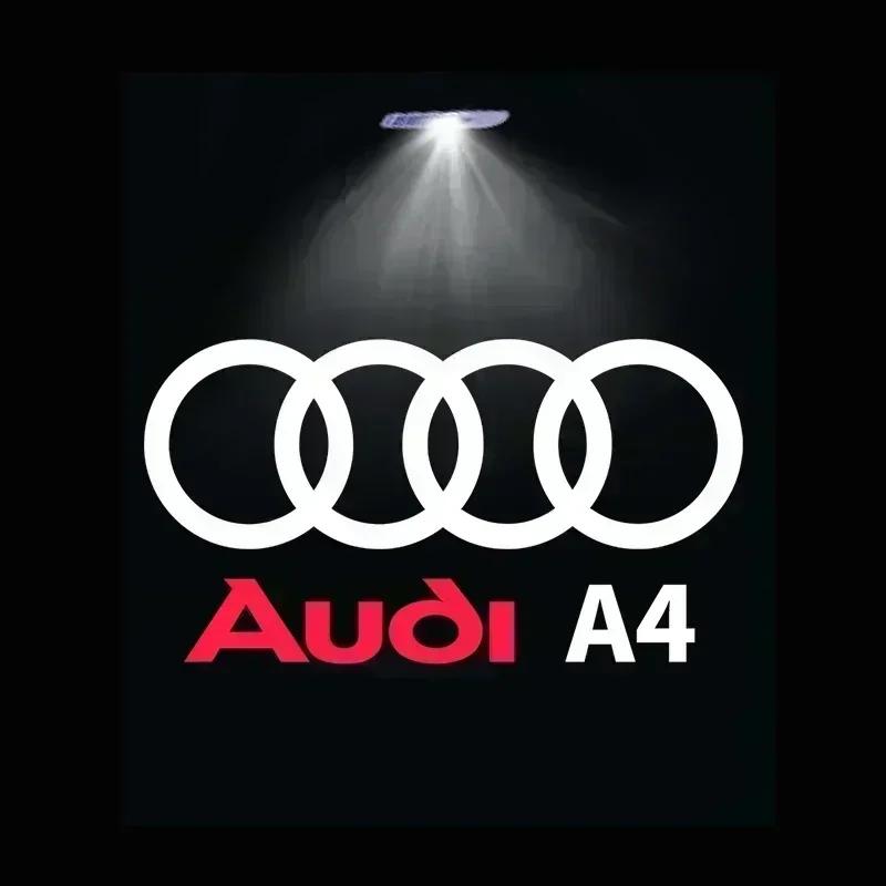 For Audi 8L 2pcs Car Door Welcome Lights for Audi A1 A3 8P 8V A4 A5 A6 A7 A8 Q3 Q5 Q7 Q8 Sline TT S3 S4 S5 Logo Projector Ghost Shadow Lamp