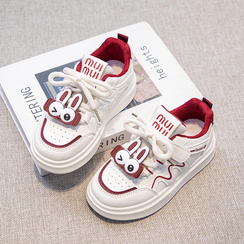 

2026 Kids Versatile Skate Shoes: Lightweight, Fashionable, Breathable Casual Shoes for Spring & Autumn Size 26 - 16.5cm темно-червоний колір