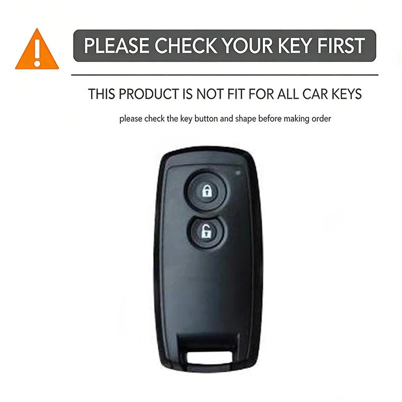 Stylish Line Decor Silicone Key Cover With Keychain, Shockproof Case For Suzuki Swift Grand Vitara SX4 S-Cross XL-7 Smart Key