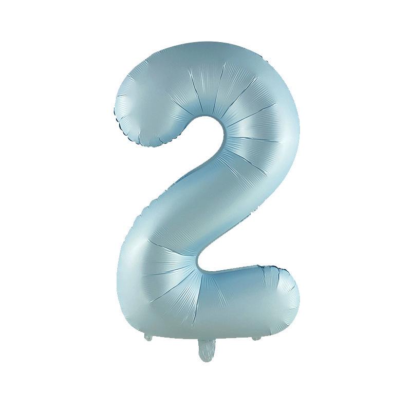 32" Medium Number Aluminum Foil Balloon for Children's Birthday Party Decorations