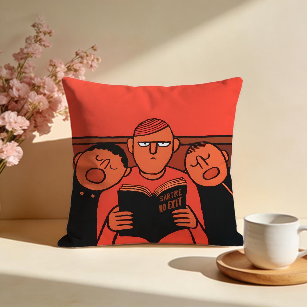 Fashion JJean Jullienful Cushion Cover Stylish Washable Pillow Cover Ideal for Couch Bedroom Car Decoration