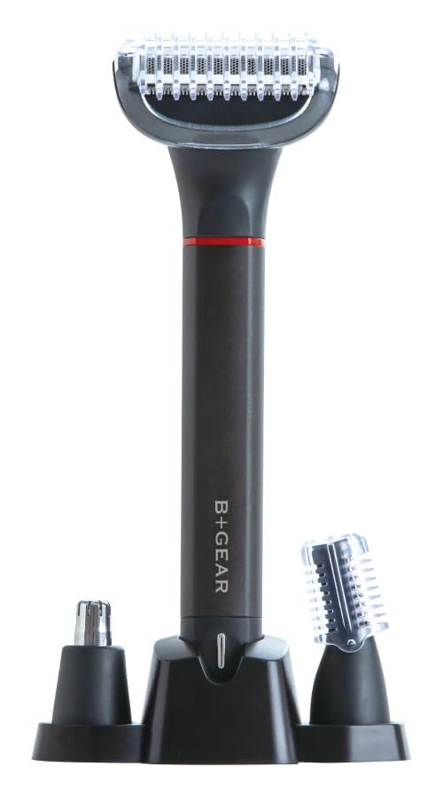 Hero Green Rechargeable AC Powered Body Face Electric Body Grooming Full Body Trimmer for Shaver for Nose VIO Black [B+GEAR] Shaver, Shaver, Shaver,