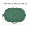 Retro Faux Leather Dinner Mat Oil-resistant Waterproof Placemat Nordic Style Thermal Insulation Mat Dining Table