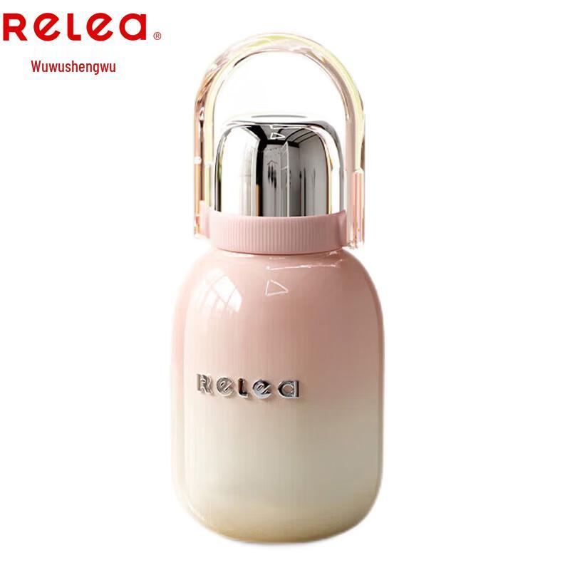 RELEA 950ml Insulated Water Bottle with Straw and Handle
